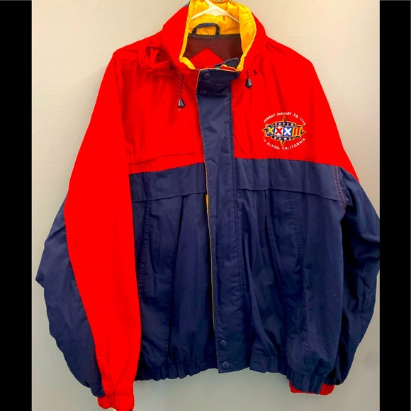 Super Bowl XXXII windbreaker with optional hood - Picture 1 of 4